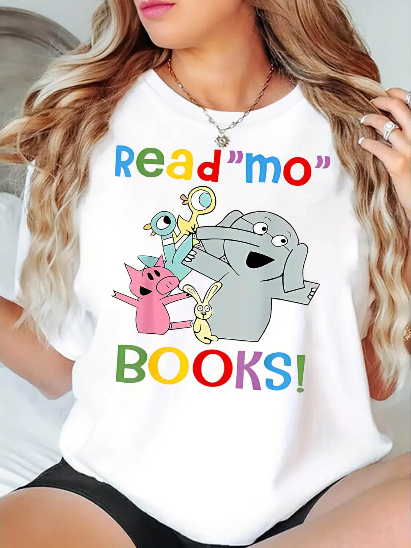 Creative English Colorful Elephant Pattern Print Women's Fashion Trendy