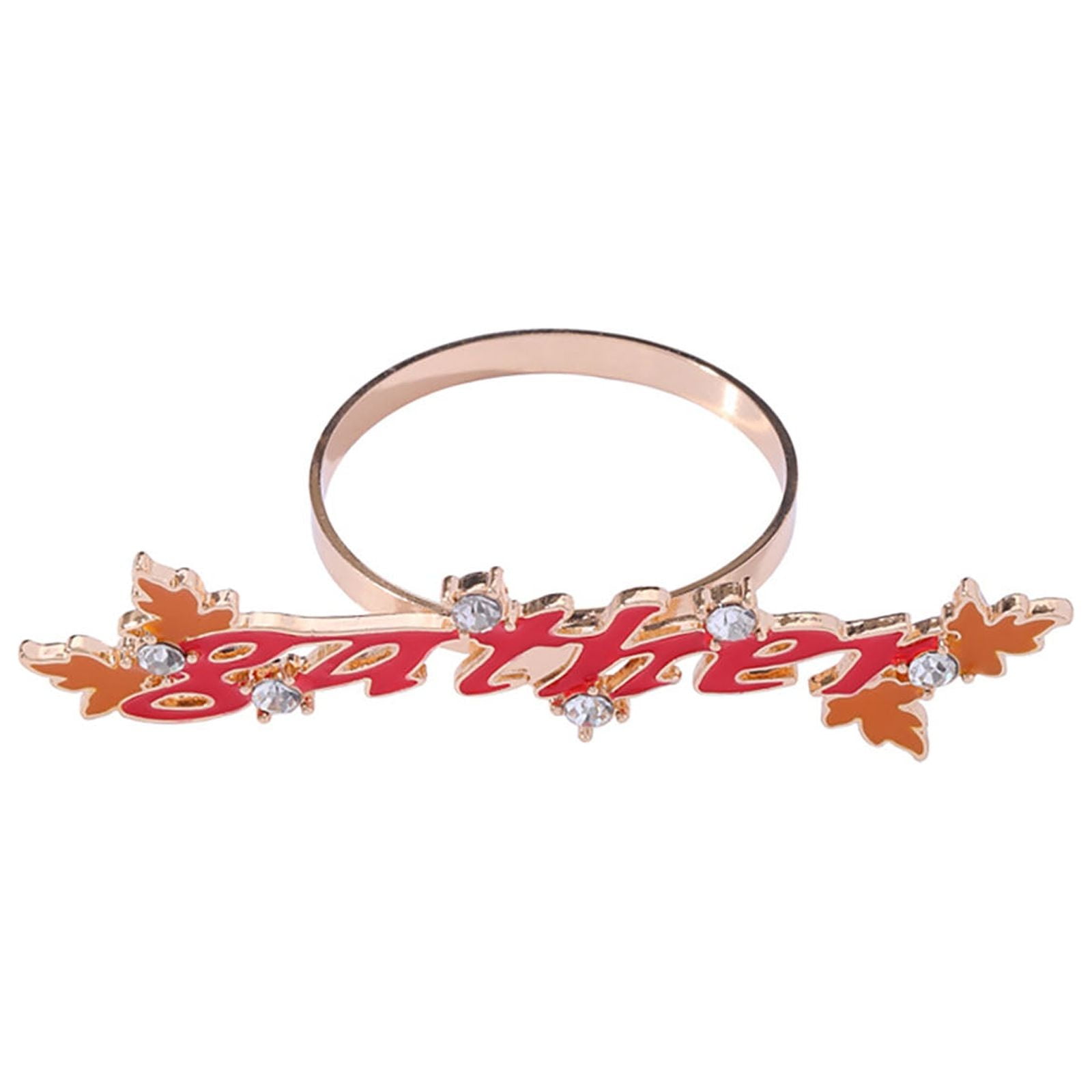 Creative English Letter Napkin Ring Thanksgiving Napkin Buckle