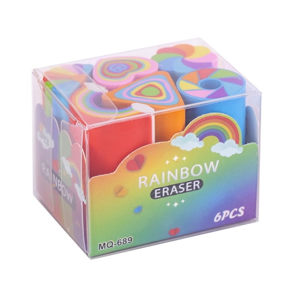 Creative Erasers Rainbow Eraser Painting Erasers Pencil Erasers for Student