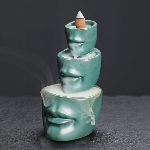 Creative European Style Facial Backflow Incense Burner Smoke Artistic Incense Holder Home Decoration Crafts Accessories