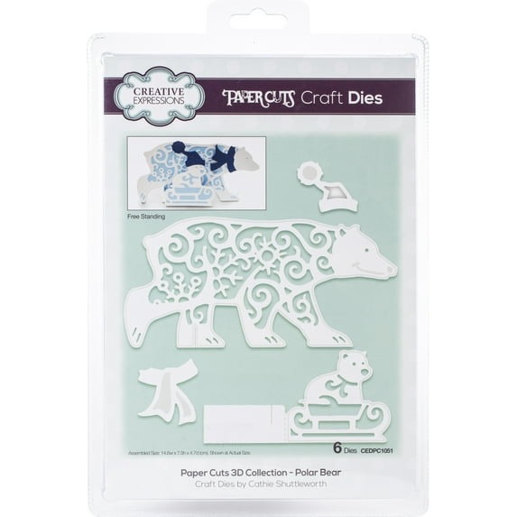 Creative Expression Paper Cuts 3D Craft Dies-Polar Bear