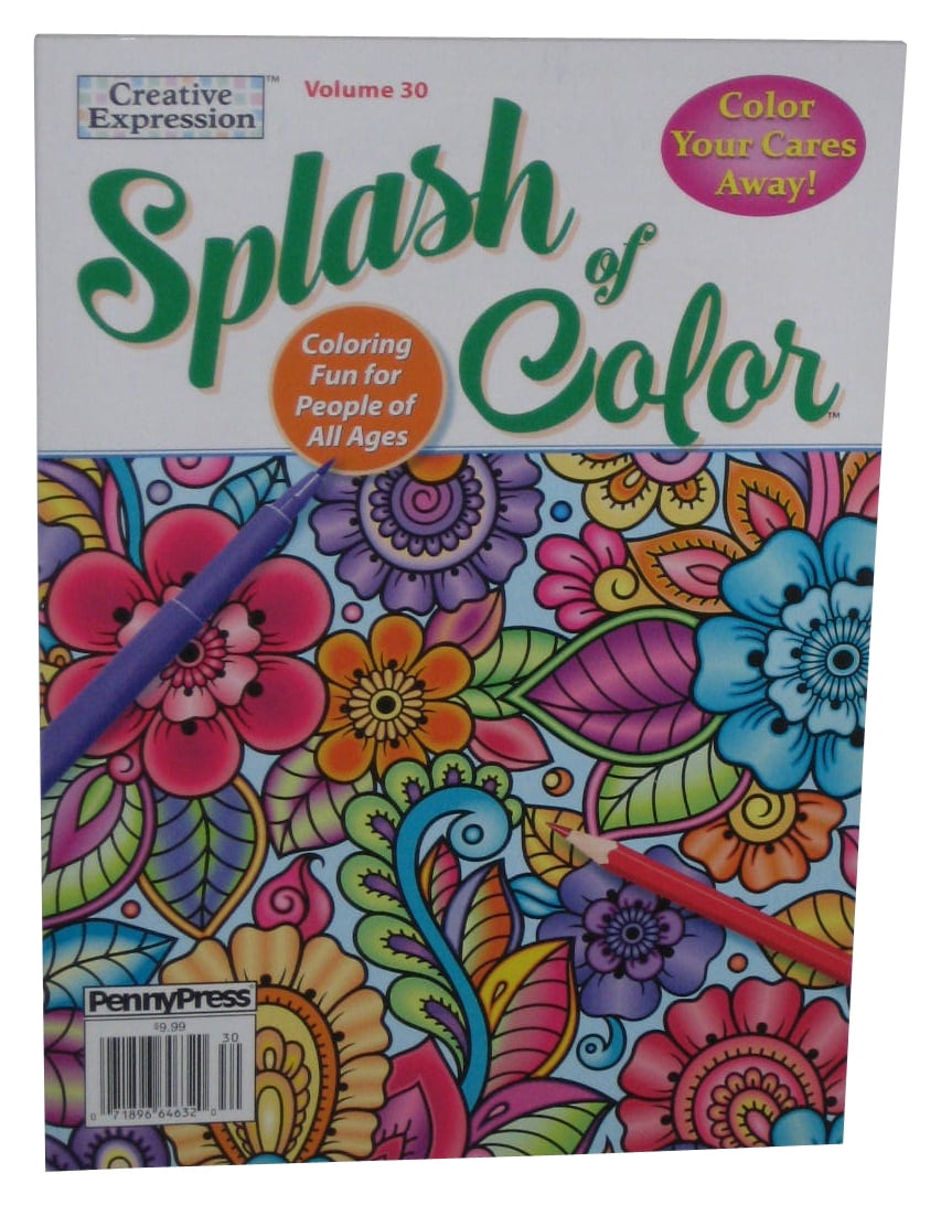 Creative Expression Splash of Color Vol. 30 PennyPress Magazine Book