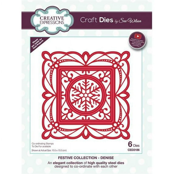 Creative Expressions CED3186 Festive Craft Dies by Sue Wilson, Denise