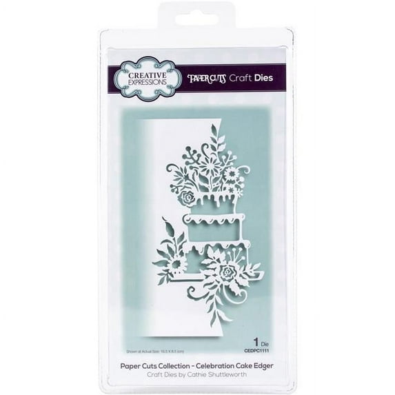 Creative Expressions CEDP1111 Paper Cuts Edger Craft Dies - Celebration Cake
