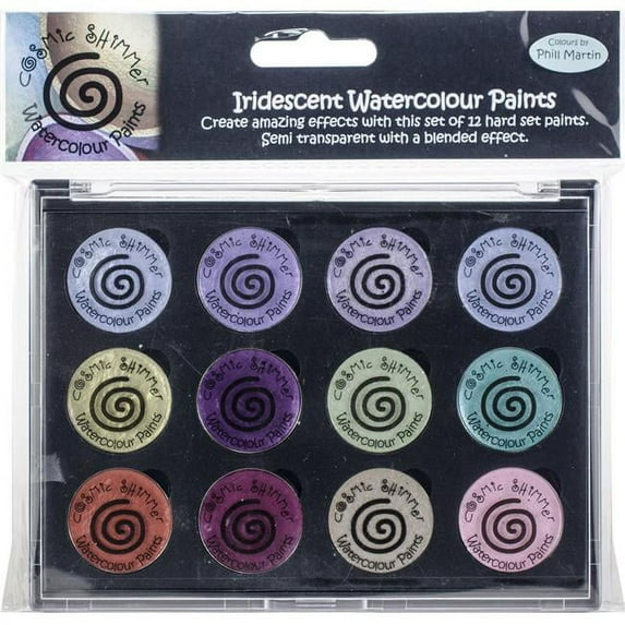 Creative Expressions CSIWPST9 Cosmic Shimmer Iridescent Watercolor Palette Set - 9-Frosted & Chic