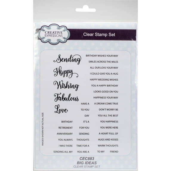Creative Expressions Clear Stamp Set-Big Ideas