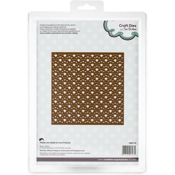 Creative Expressions Craft Dies By Sue Wilson-Background Dotty Scallop Celebration