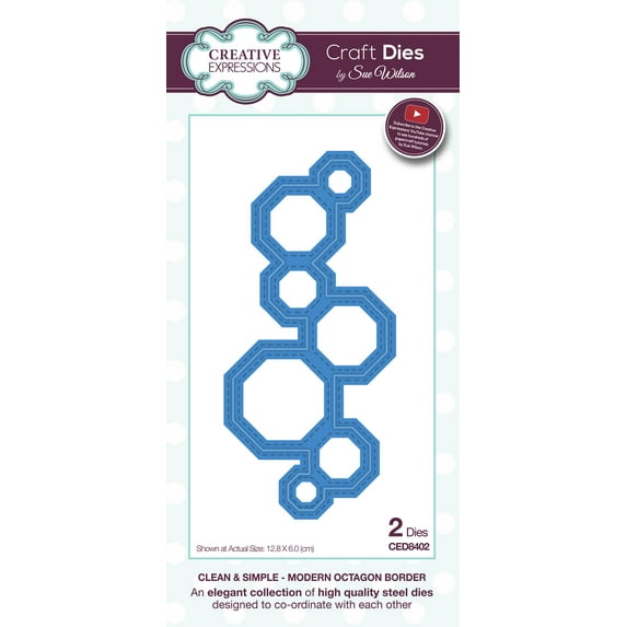 Creative Expressions Craft Dies By Sue Wilson-Clean & Simple-Modern Octagon Border