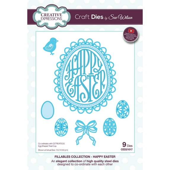 Creative Expressions Craft Dies By Sue Wilson-Fillables-Happy Easter