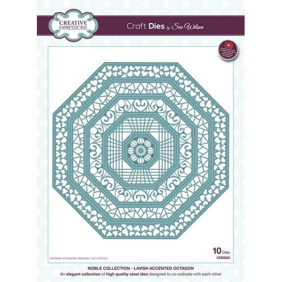 Creative Expressions Craft Dies By Sue Wilson-Noble-Lavish Accented Octagon