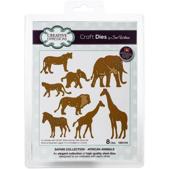 Creative Expressions Craft Dies By Sue Wilson-Safari Collection-African Animals