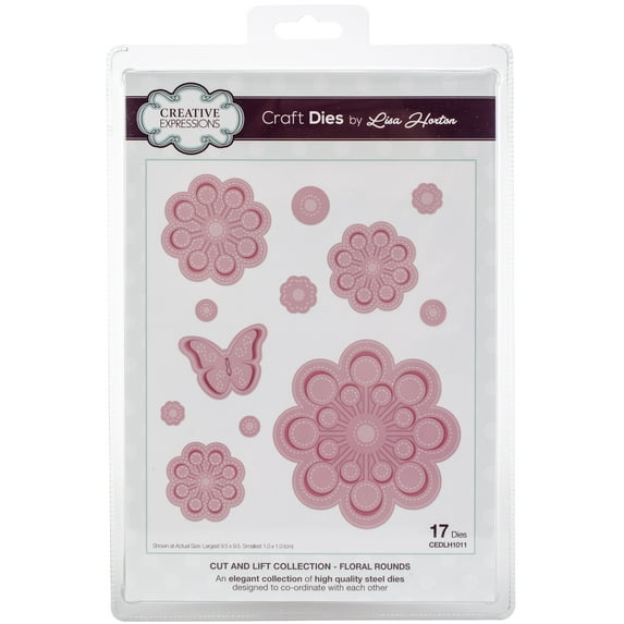 Creative Expressions Cut & Lift Die Collection-Floral Rounds