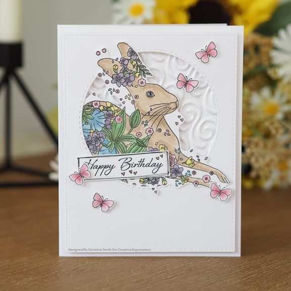 Creative Expressions Designer Boutique A6 Clear Stamp-Running Free