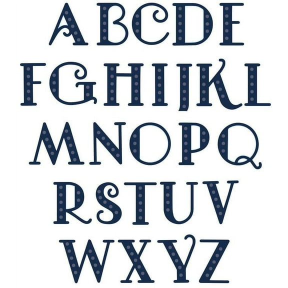 Creative Expressions Expressions Art Deco Alphabet - Upper Case