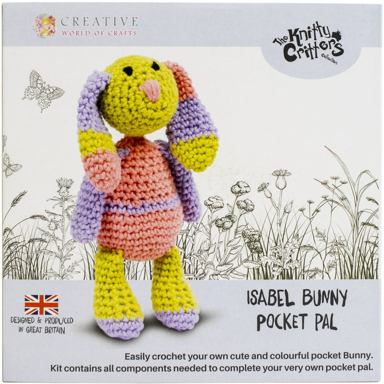 Knitty Critters Pocket Pals Crochet Kit: Isabel Bunny Knitty Critters Pocket Pals Crochet Kit: Isabel Bunny