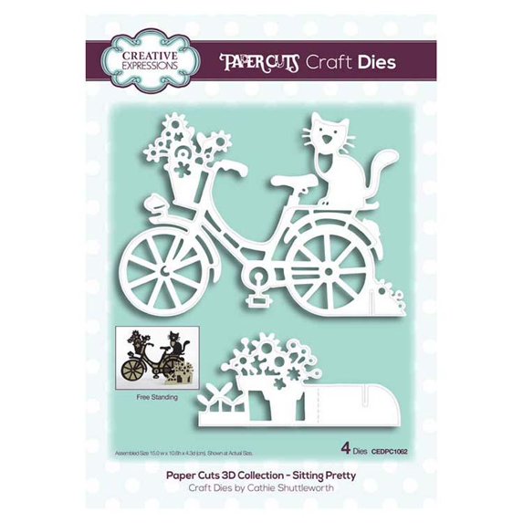 Creative Expressions Paper Cuts 3D Collection - Sitting Pretty