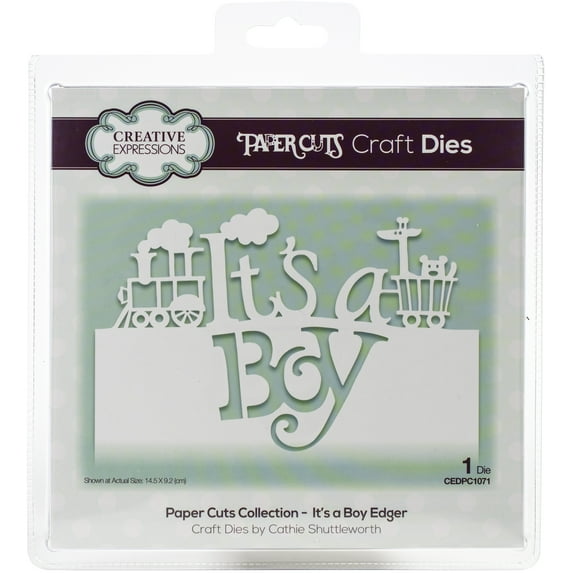 Creative Expressions Paper Cuts Edger Craft Dies-It's A Boy