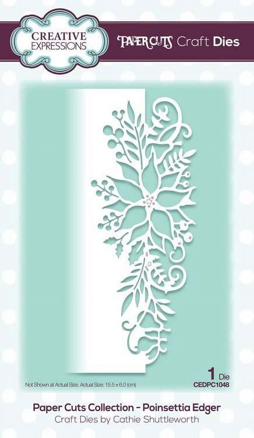 Creative Expressions Paper Cuts Edger Craft Dies-Poinsettia Edger ...