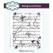 Creative Expressions Pre Cut Rubber Stamp 5.75X4.5-Butterfly Chorus