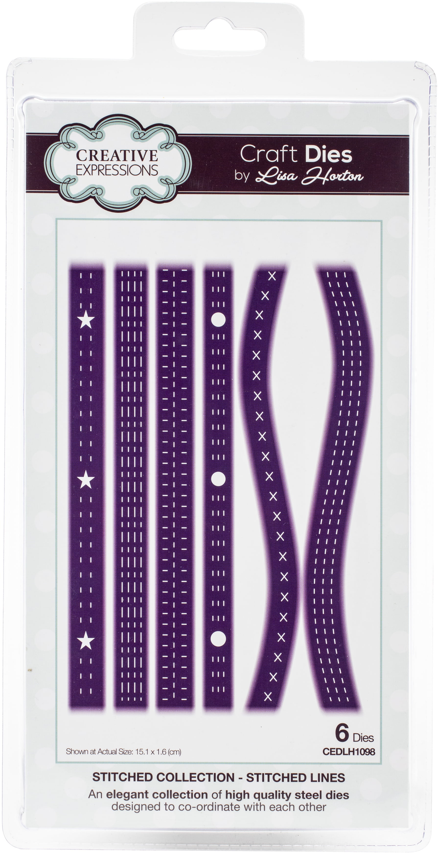 Creative Expressions Stitched Collection Craft Die Stiched Lines