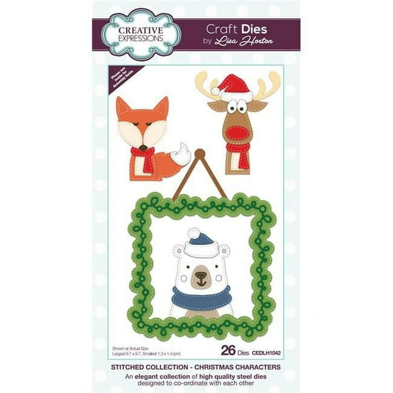 Creative Expressions Stitched Craft Dies By Lisa Horton-Christmas Characters
