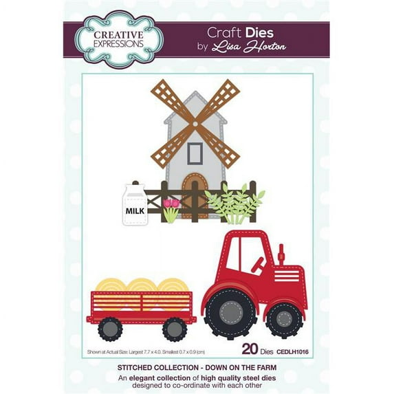 Creative Expressions Stitched Craft Dies By Lisa Horton-Down On The Farm