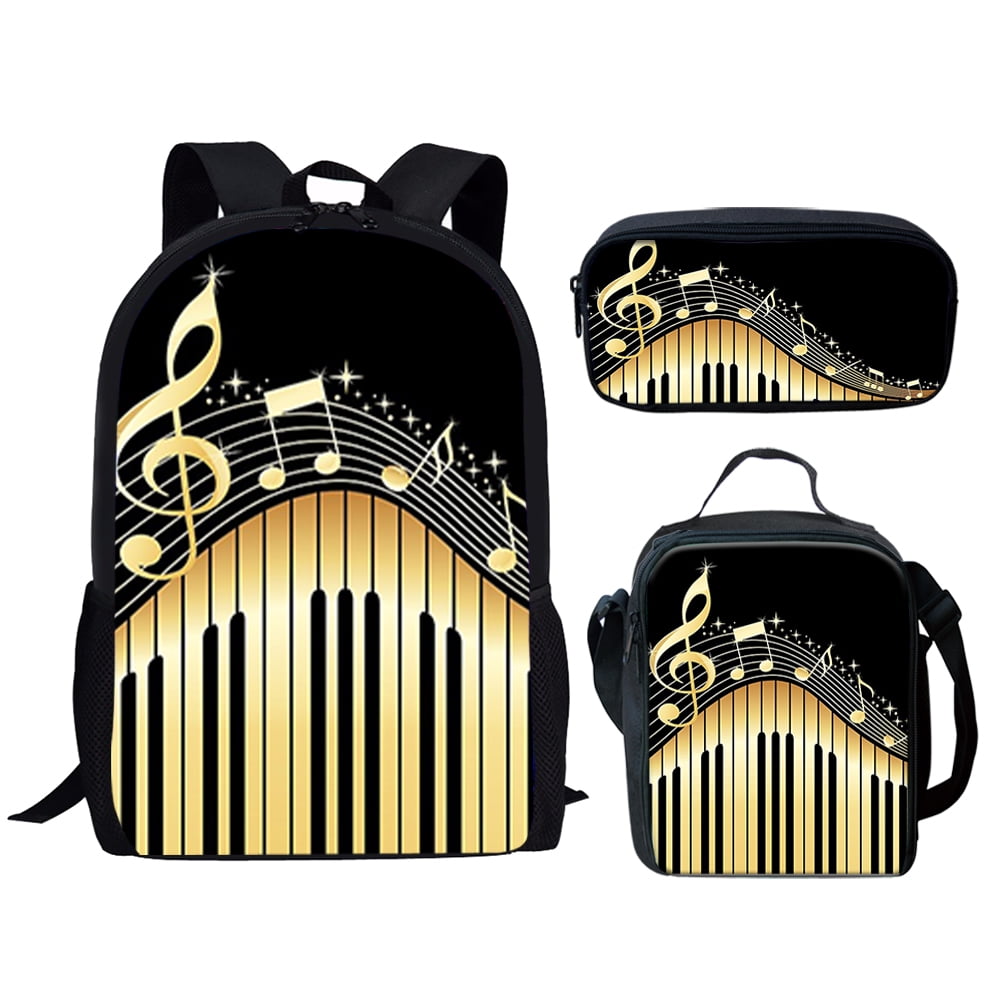 Creative Fashion Piano Keyboard Music Notes 3D Print 3pcs/Set pupil ...