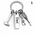 thumbnail image 1 of Creative Fashion Tassel Hanging Pendant Handbag Decor Wrench Keyring Hammer Father's Day Gifts Dad Letters Keychains 1, 1 of 8
