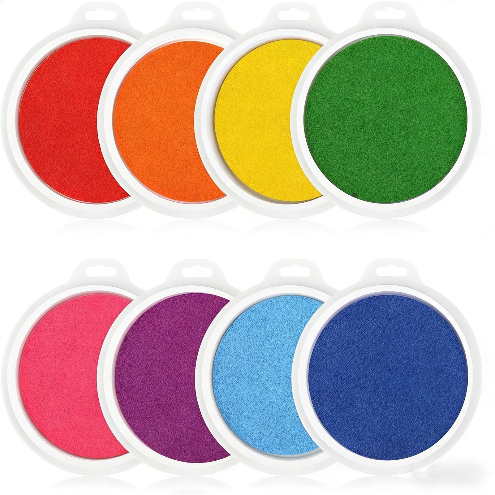 Creative Finger Stamp Pads 8Pcs Water Based Safe Washable Home School Art Projects