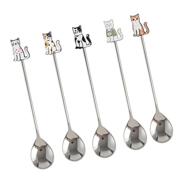 Creative Fish Shape Spoon Durable Nonrust Steel Utensils For Ice Creams Dessert
