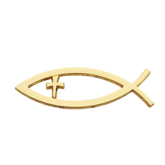 Creative Fish Shape Zinc Alloy Emblem Sticker Decal for Car Window Bumper SUV Truck Exterior Decoration