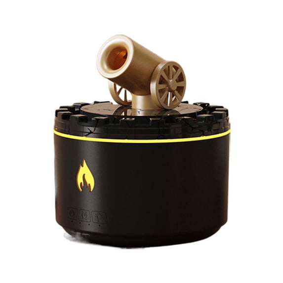 Light Diffuser Types Creative Flame Cannon Ultrasonic Humidifier, Desktop Aroma Diffuser ...