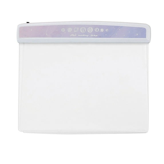 Creative Flat LED Reading Light, Ultra-Thin Panel, Eye-Care, Portable Desk Lamp, Warm Light, for Night Reading Bedside Travel