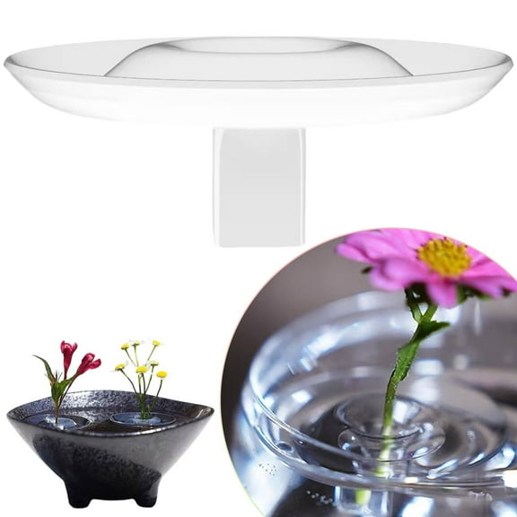 Creative Floating Arrangement Holder 2025 Innovative Floating Flower Display Stand Clear Acrylic Floating Flower Bowl Stem Holder Modern Floating Vase Pedestal