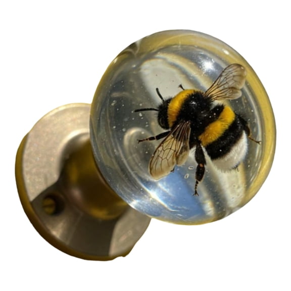 Creative Florals Door Knob Retro Round Crystals Resin Hardware for Interior Door