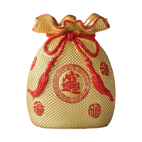 Creative Flower Vase Piggy Bank Feng Shui Resin Crafts Wealth