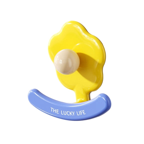 Creative Flower Wall Hook Without Drilling Installation Strong Adhesive Waterproof Suitable for All Family Homes