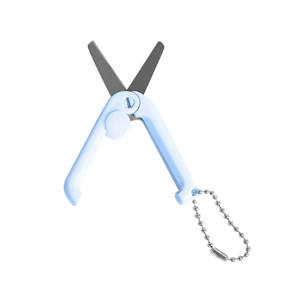 Creative Foldable Mini Scissors Multifunctional Lock Mechanism Cute Design