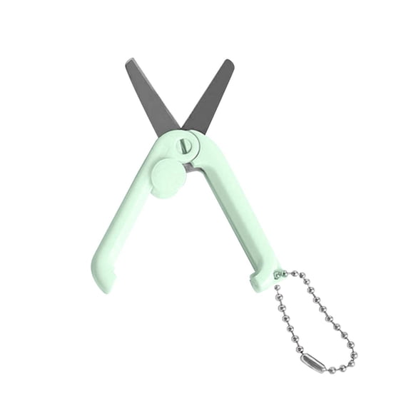 Creative Foldable Mini Scissors Multifunctional Lock Mechanism Cute Design