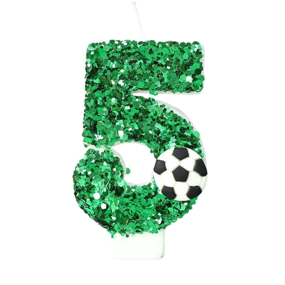 Creative Football-Shaped Digital Birthday Candle with Countdown Timer – Fun LED Electronic Candle for Kids’ Soccer-Themed Parties