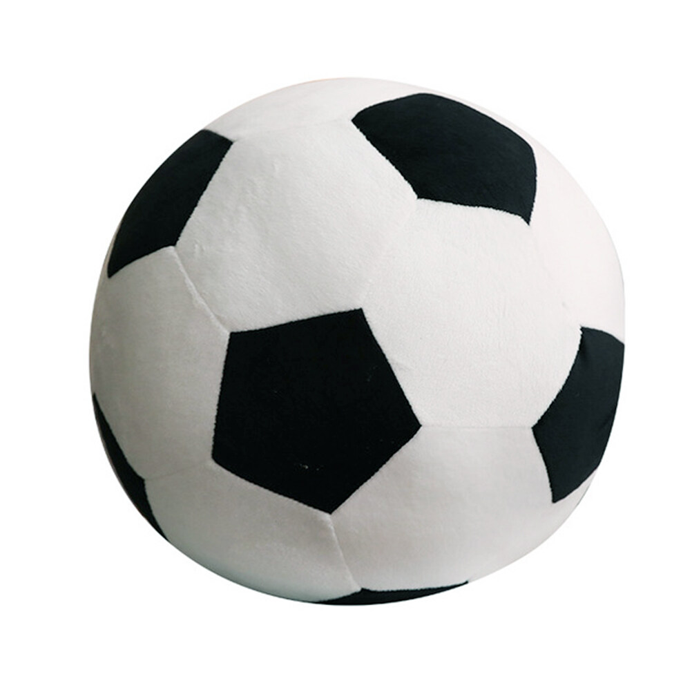 Creative Football Shaped Plush Toy Cartoon Football Plaything Stuffed