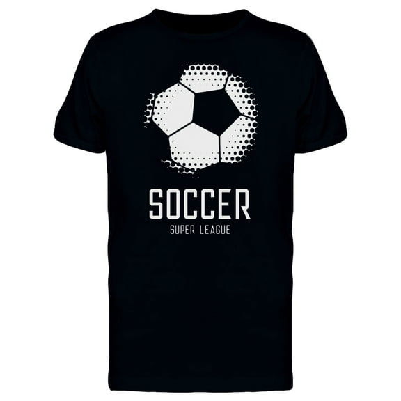Creative Football With Halftone T-Shirt Men -Image by Shutterstock, Male 3X-Large