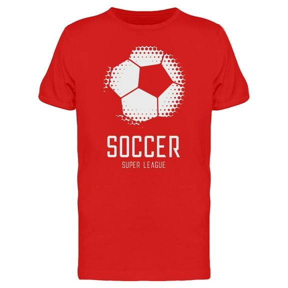 Creative Football With Halftone T-Shirt Men -Image by Shutterstock, Male 3X-Large