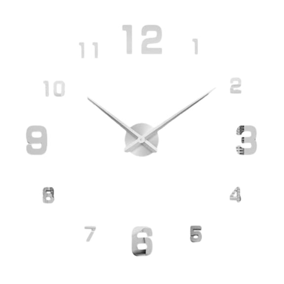 Creative Frameless Diy Wall Clock Wall Decal Home Silent Clock Wall Decoration