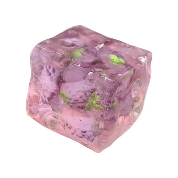 Creative Fruit Cheese Decompression Cube for Office Desk - Premium TPE Sensory Stress Relief Cube Focus Tool