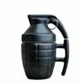 thumbnail image 1 of Creative Funny Grenade Water Bottle with Lid Funny Gifts Novelty Grenade Designed Ceramic Coffee Mug Thermos Cup (grenade cup black,301-400ml), 1 of 7