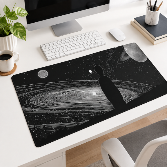 Creative Galaxy Space Gaming Mouse Pad, Extended XXL Size, Anti-Slip Base