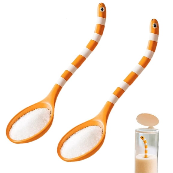 Creative Garden Eel Spoon, Handmade Sugar Jar Spoon,Cute Ocean-Themed Dessert Stirrer with Sculptural Sea-Creature Handle,Fun Christmas Flatware Dessert & Tea Stirrer,Gifts for Home Party