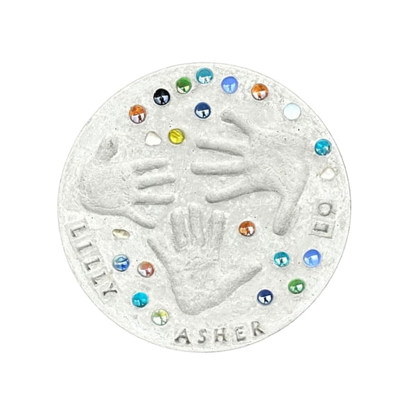 Creative Garden Stepping Stone Set Handmade Gypsum Handprint Art Supplies For Desktop Shelf Display Garden Decoration