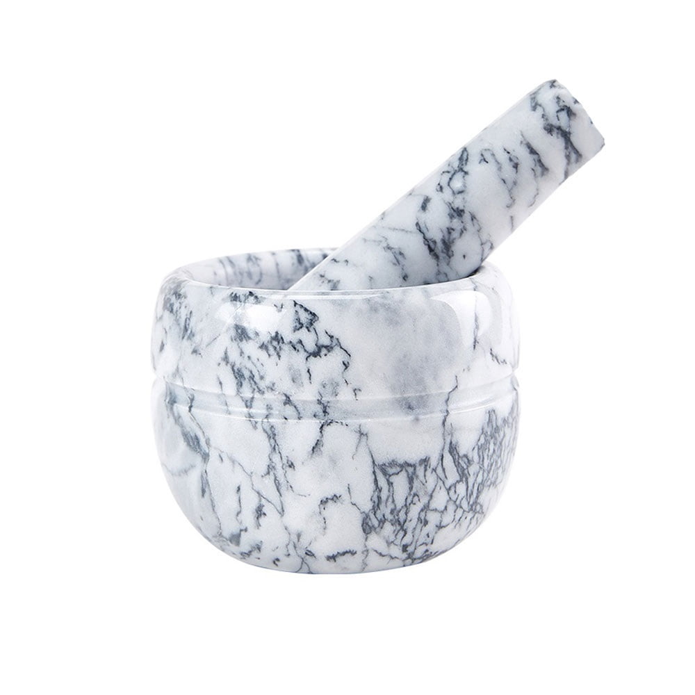 Creative Garlic Pounder Marble Spice Grinder Household Manual Pounding Jar Small Garlic Presser